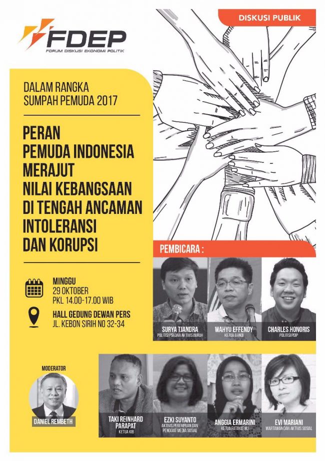 Peran Pemuda Indonesia Merajut Nilai Kebangsaan di Tengah Intoleransi dan Korupsi